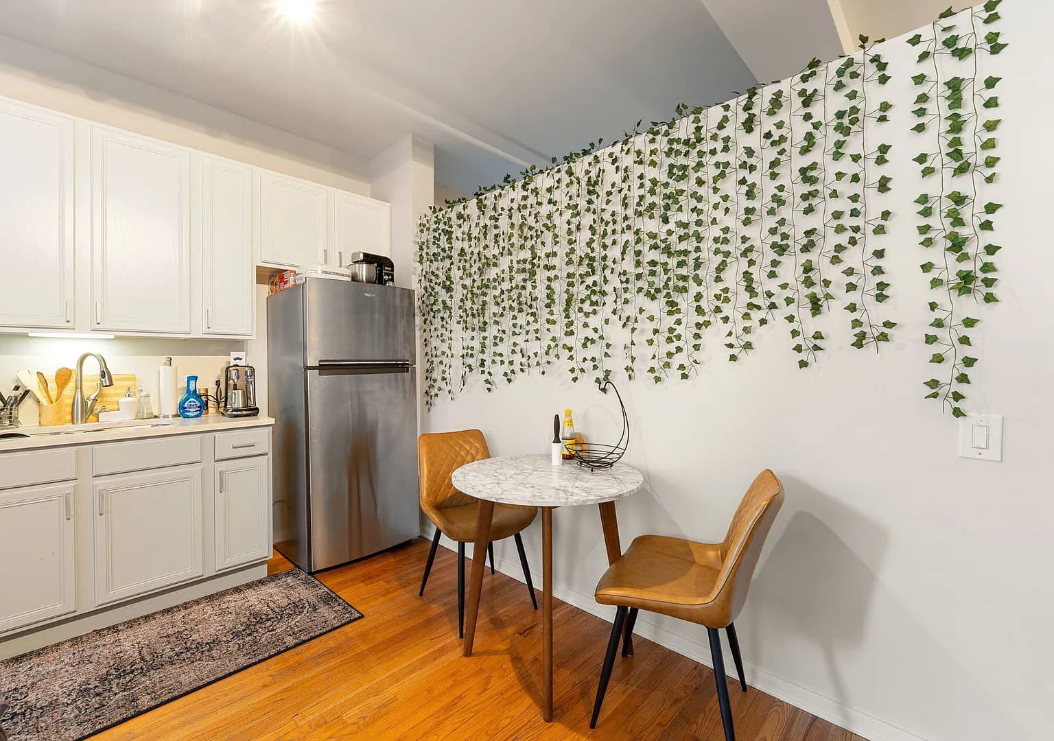 Dining area beside the open kitchen